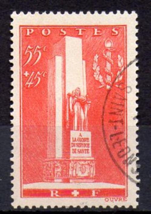 法国 1938年 编号 Yvert 395 (o)